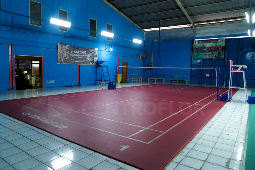 Karpet Badminton Merah