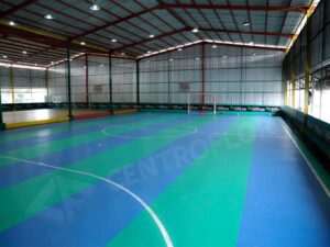 Karpet futsal biru hijau