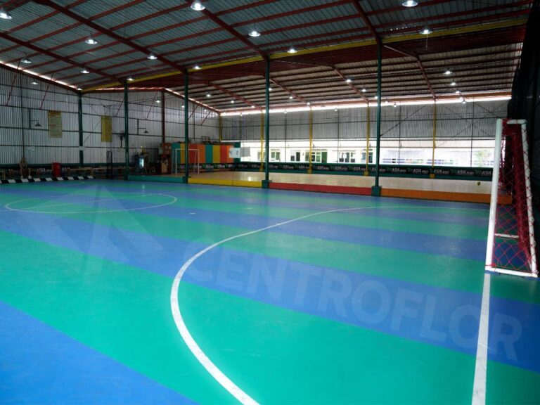 Karpet futsal dua warna