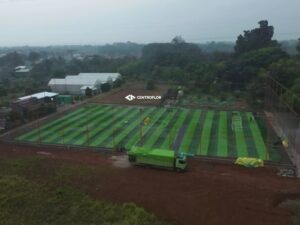 lapangan mini soccer di serpong dengan rumput sintetis